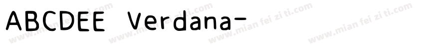 ABCDEE Verdana字体转换